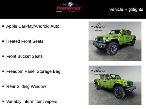 New 2025 Jeep Gladiator Rubicon w/ Safety Group image 13