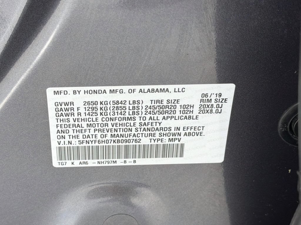 Used 2019 Honda Pilot Elite image 39