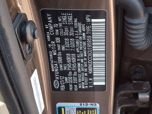 Used 2012 Hyundai Veracruz Limited w/ Navigation Pkg AWD/4WD image 32