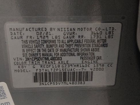 Used 2021 Nissan Kicks SR w/ Interior Electronics Package FWD image 33