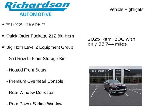 Used 2025 RAM 1500 Big Horn AWD/4WD image 11