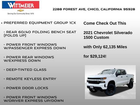 Used 2021 Chevrolet Silverado 1500 Custom image 5