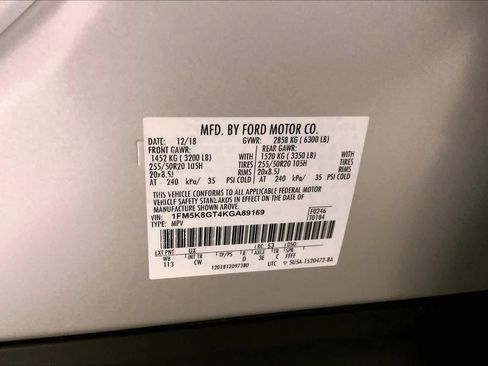 Used 2019 Ford Explorer Sport w/ Equipment Group 401A AWD/4WD image 36
