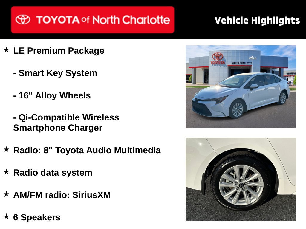 Used 2026 Toyota Corolla LE w/ LE Premium Package FWD image 4