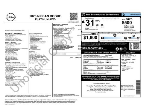 New 2026 Nissan Rogue Platinum image 30