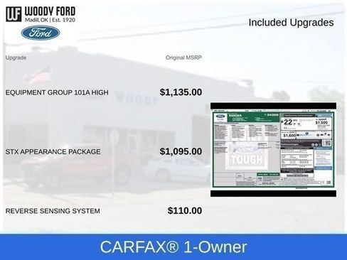 Used 2022 Ford Ranger XL w/ Equipment Group 101A High RWD image 2
