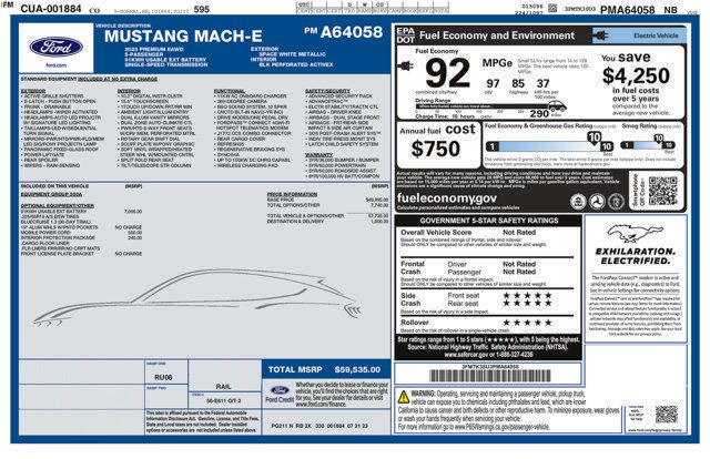 Used 2023 Ford Mustang Mach-E Premium AWD/4WD image 5
