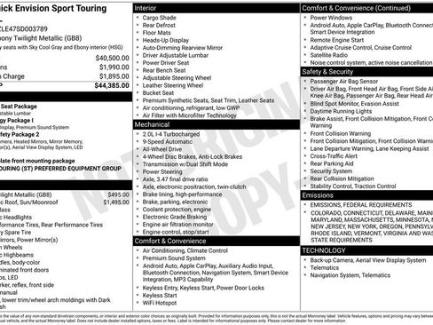 New 2025 Buick Envision Sport Touring image 6