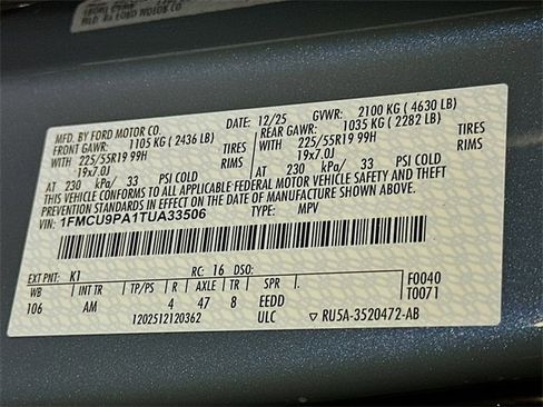 New 2025 Ford Escape ST-Line Elite w/ Premium Technology Package image 17