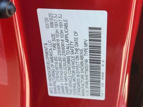 New 2026 Honda Odyssey EX-L image 19