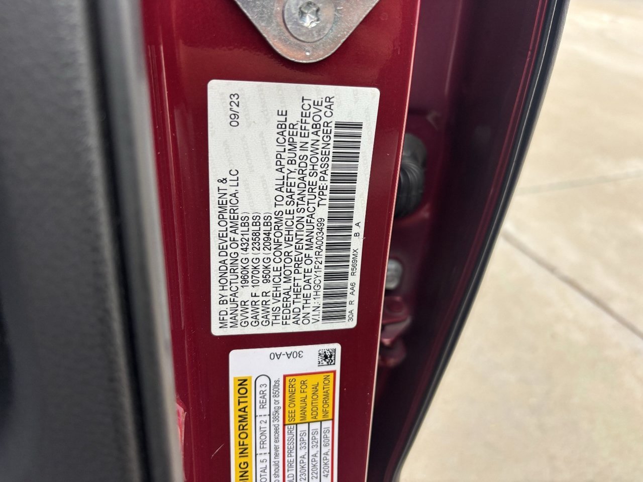 Certified 2024 Honda Accord LX image 32