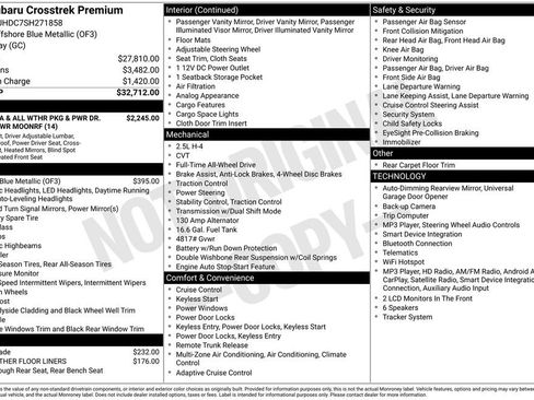 Certified 2025 Subaru Crosstrek 2.5i Premium AWD/4WD image 3