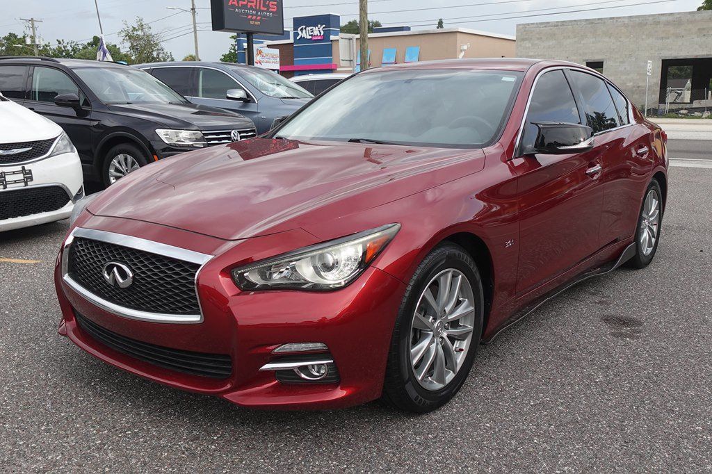 Used 2016 INFINITI Q50 3.0t Premium w/ 3.0T Premium Plus Package RWD image 2