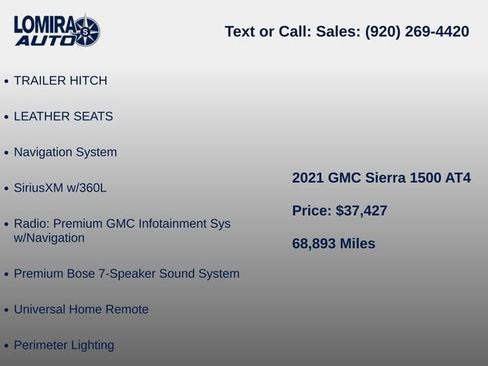 Used 2021 GMC Sierra 1500 AT4 w/ AT4 Value Package AWD/4WD image 10