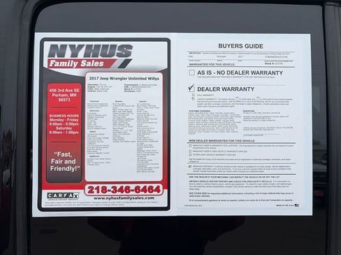 Used 2017 Jeep Wrangler Unlimited Sport image 44