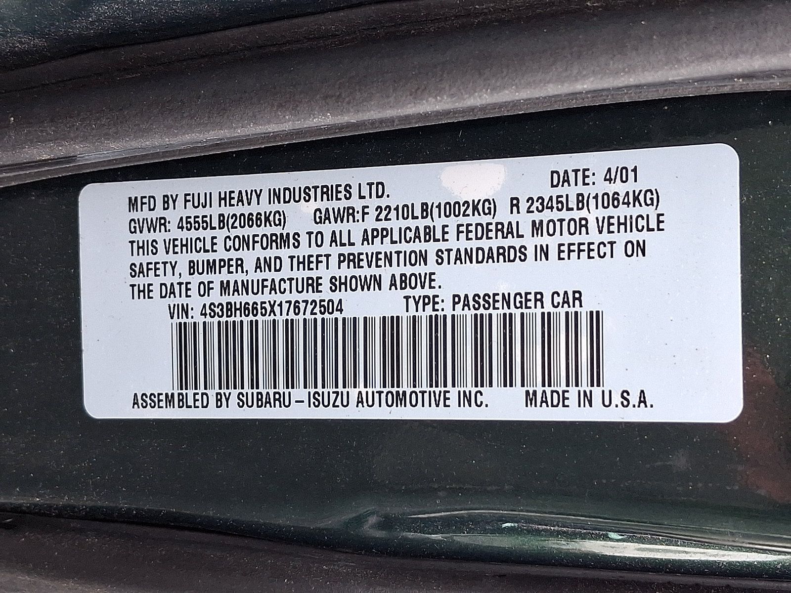 Used 2001 Subaru Outback Wagon AWD/4WD image 25
