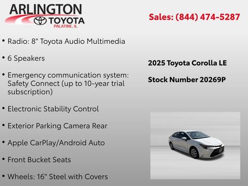 Used 2025 Toyota Corolla LE FWD image 4