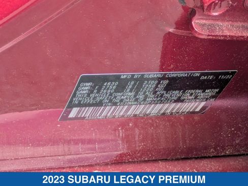 Certified 2023 Subaru Legacy Premium AWD/4WD image 37