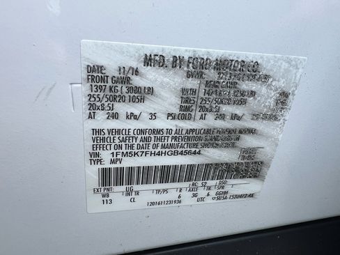 Used 2017 Ford Explorer Limited w/ Equipment Group 301A image 54