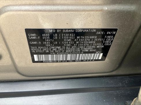 Used 2018 Subaru Outback 2.5i Limited image 30