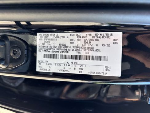 Used 2021 Ford F150 Limited AWD/4WD image 30