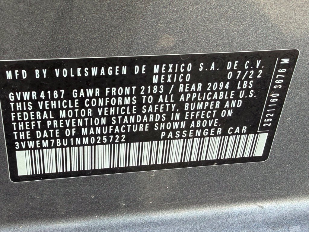 Used 2022 Volkswagen Jetta SE FWD image 38