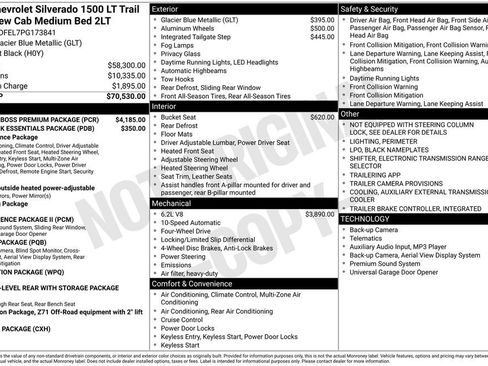 Used 2023 Chevrolet Silverado 1500 LT Trail Boss w/ LT Trail Boss Premium Package AWD/4WD image 12