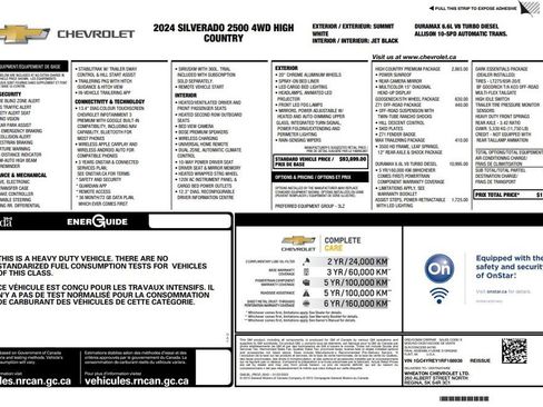 Used 2024 Chevrolet Silverado 2500 High Country w/ High Country Premium Package AWD/4WD image 2
