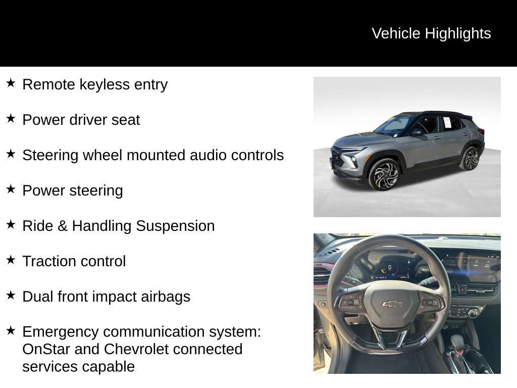Used 2024 Chevrolet TrailBlazer RS w/ Driver Confidence Package AWD/4WD image 16
