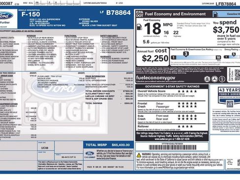 Used 2020 Ford F150 Lariat w/ Equipment Group 502A Luxury image 5