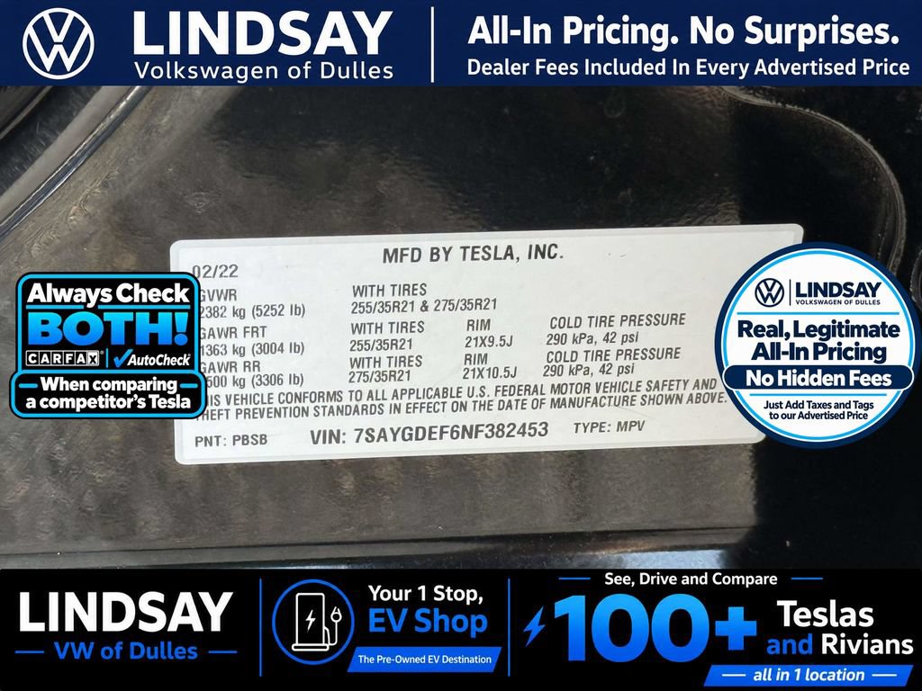 Used 2022 Tesla Model Y Performance AWD/4WD image 30