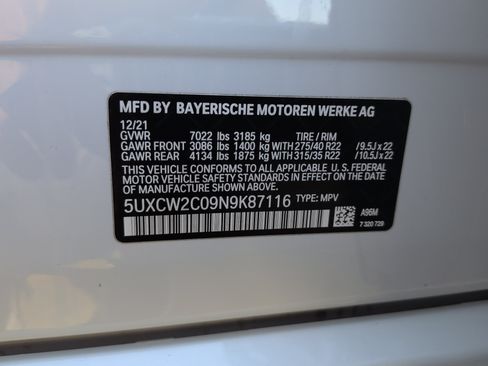 Used 2022 BMW X7 xDrive40i w/ M Sport Package AWD/4WD image 29