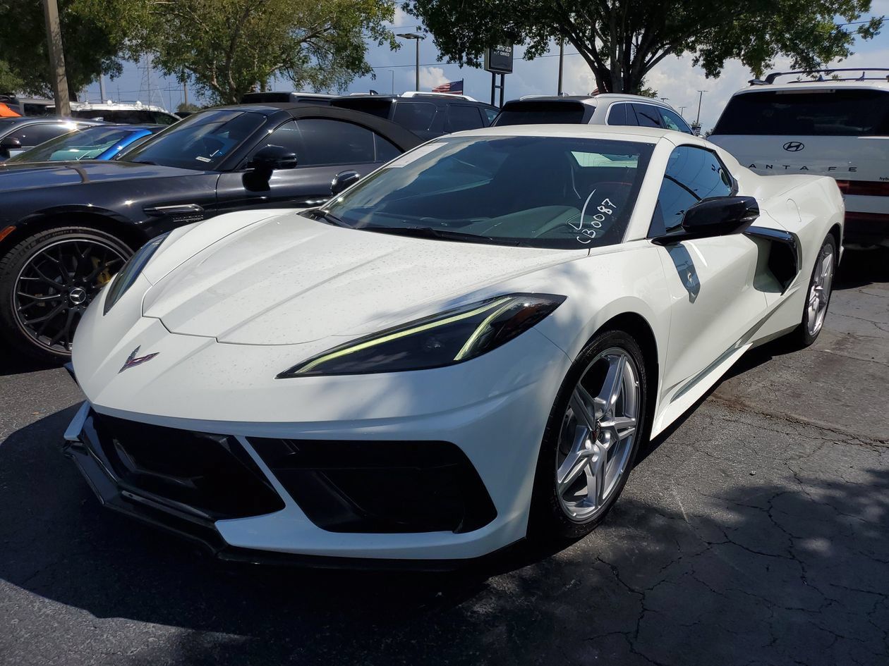 Used 2023 Chevrolet Corvette Stingray Convertible w/ Chrome Exterior Badge Package RWD image 2