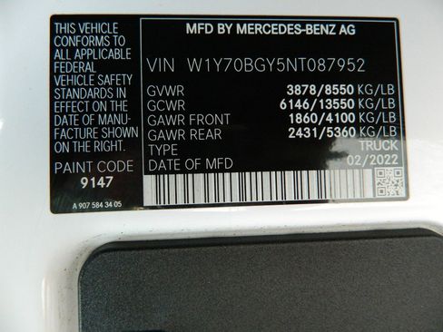 Used 2022 Mercedes-Benz Sprinter 1500 image 22