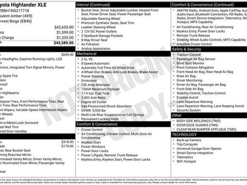 Used 2022 Toyota Highlander XLE image 21