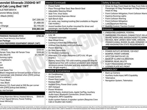 New 2025 Chevrolet Silverado 2500 W/T w/ WT Convenience Package image 34