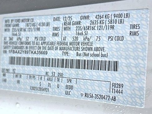 New 2026 Ford Transit 350 XL image 23