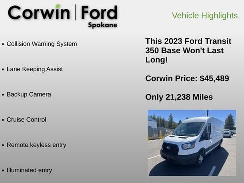 Used 2023 Ford Transit 350 Medium Roof AWD image 6