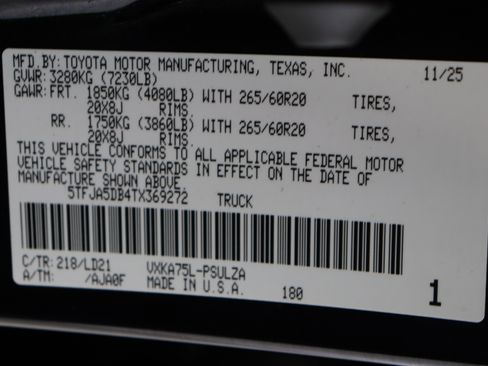 Certified 2026 Toyota Tundra Limited w/ Power Package AWD/4WD image 44