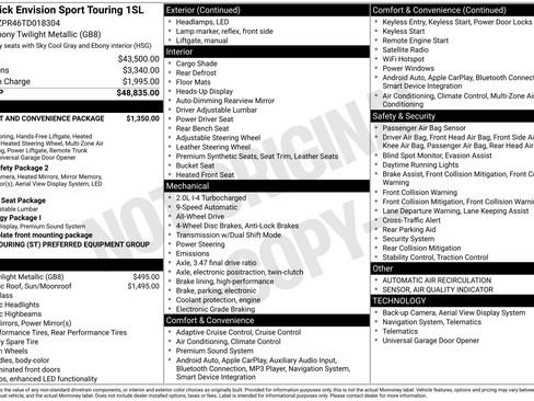New 2026 Buick Envision Sport Touring AWD/4WD image 44