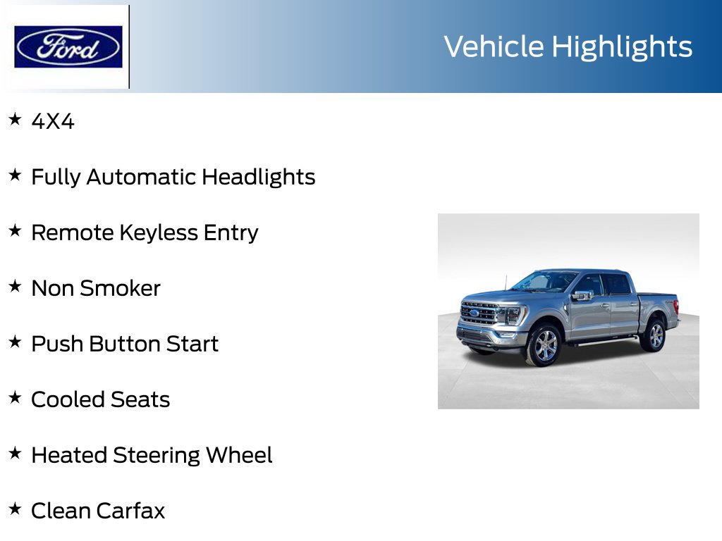 Certified 2022 Ford F150 Lariat w/ Equipment Group 502A High AWD/4WD image 14