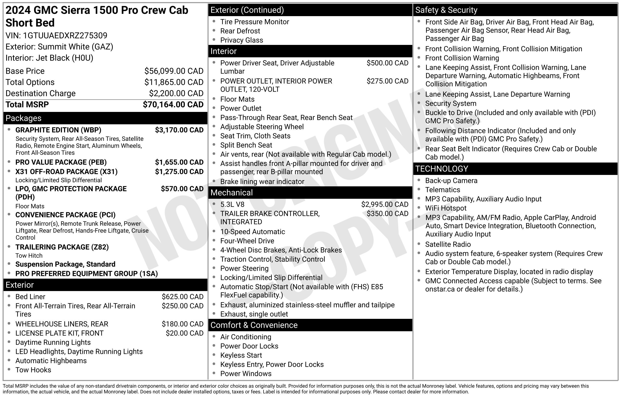 Used 2024 GMC Sierra 1500 Pro w/ Graphite Edition AWD/4WD image 2