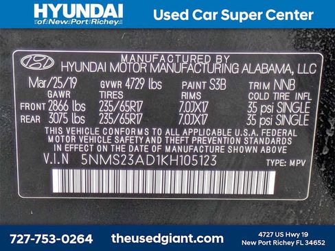 Used 2019 Hyundai Santa Fe SE w/ Cargo Package image 33