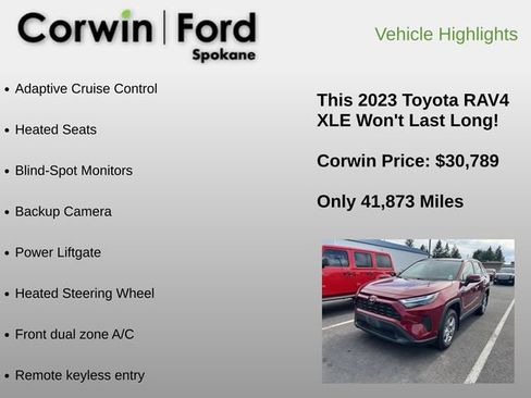 Used 2023 Toyota RAV4 XLE w/ Convenience Package AWD/4WD image 6