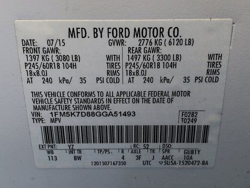 Used 2016 Ford Explorer XLT w/ Equipment Group 202A FWD image 33
