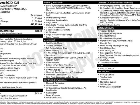 Used 2024 Toyota bZ4X XLE w/ Weather Package image 13