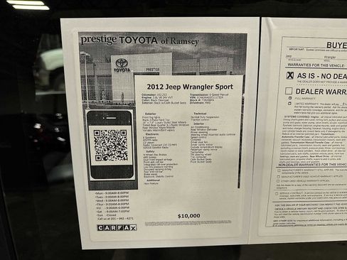 Used 2012 Jeep Wrangler Sport image 13