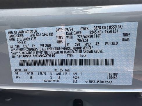 Used 2024 Ford F150 Lightning Lariat AWD/4WD image 16