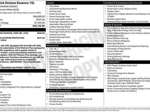 Used 2023 Buick Enclave Essence w/ Trailering Package, 5000 lbs. AWD/4WD image 1