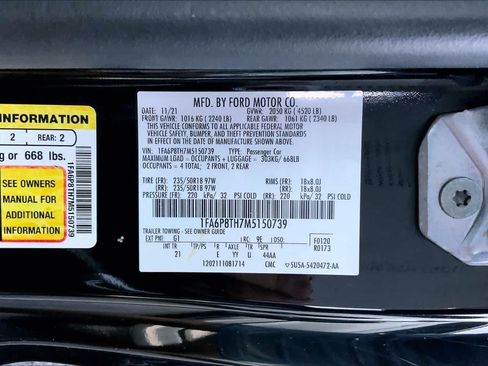 Used 2021 Ford Mustang Coupe w/ Equipment Group 101A RWD image 28